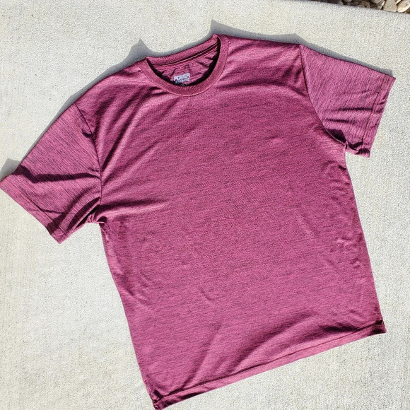 Power Forward Men's Burgundy Athletic Short Sleeve Top Size XL - Picture 1 of 11